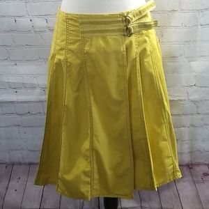 Blue Dot Yellow Wrap Skirt